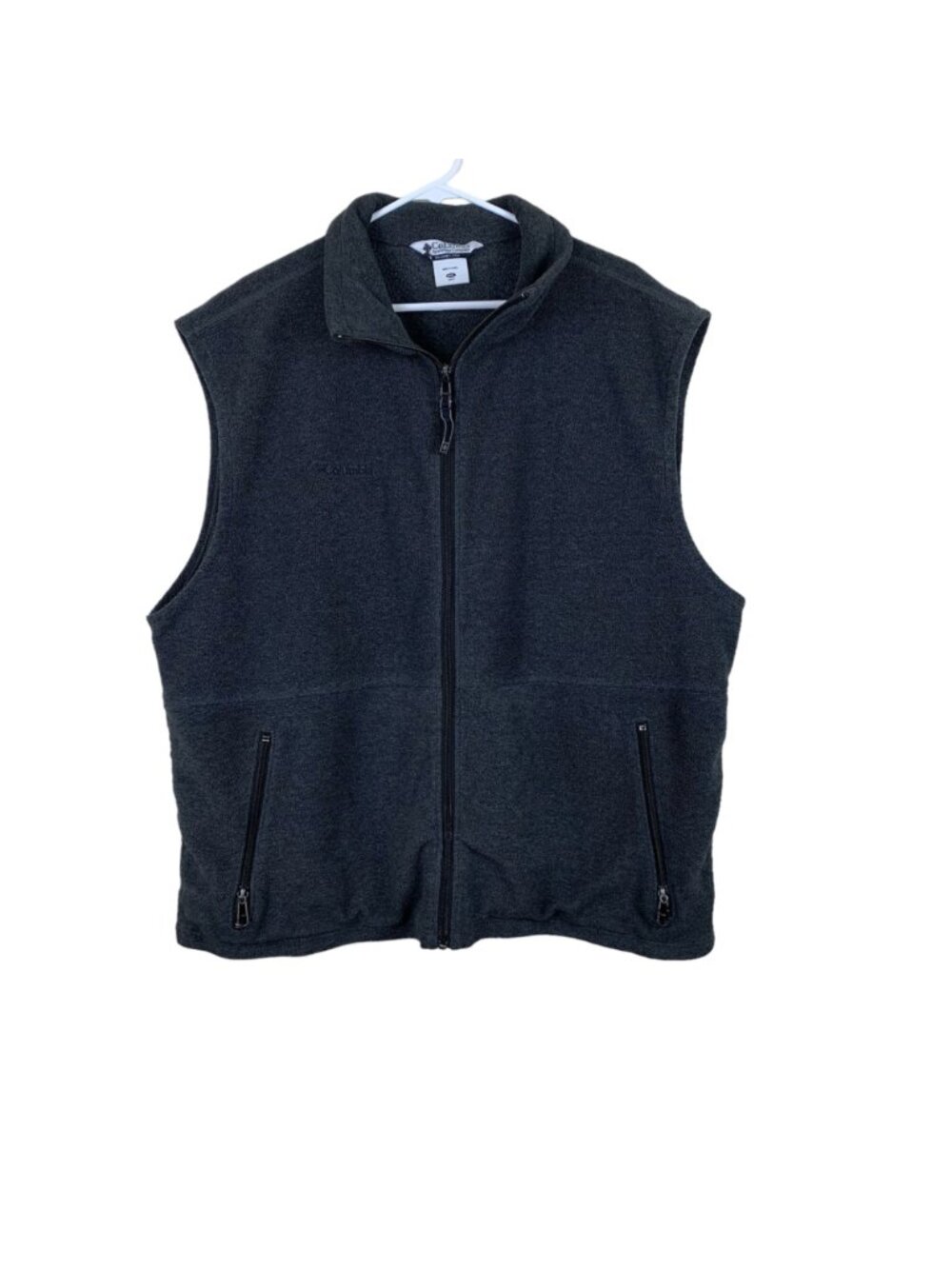 Columbia Cathedral Peak Fleece Vest Charcoal Gray XXL Gorpcore Outdoor Hiking